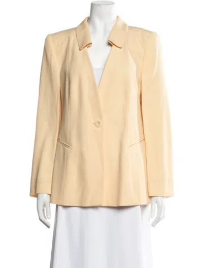 Pre-owned Louis Fèraud Virgin Wool Blazer In Yellow