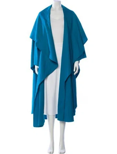 Pre-owned Louis Fèraud Virgin Wool Coat In Blue