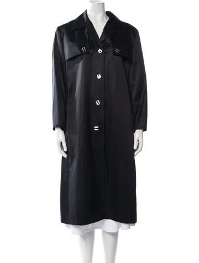 Pre-owned Louis Fèraud Virgin Wool Coat In Blue
