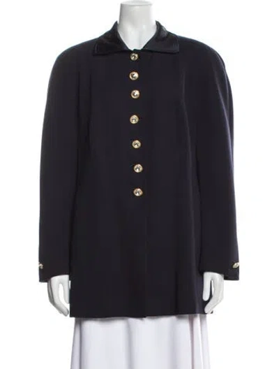 Pre-owned Louis Fèraud Virgin Wool Evening Jacket In Blue