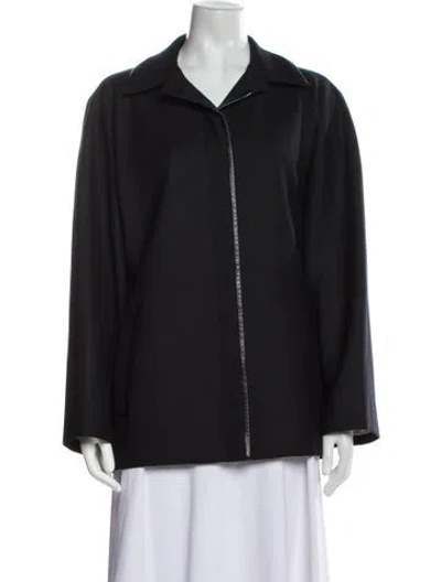 Pre-owned Louis Fèraud Virgin Wool Jacket In Black