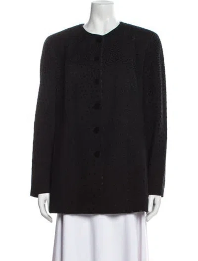 Pre-owned Louis Fèraud Virgin Wool Jacket In Black