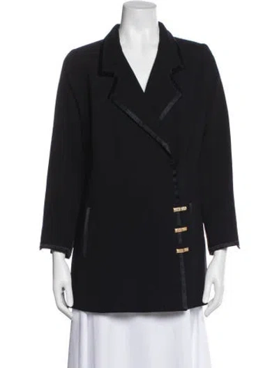 Pre-owned Louis Fèraud Virgin Wool Jacket In Black