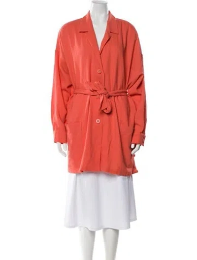 Pre-owned Louis Fèraud Virgin Wool Jacket In Orange