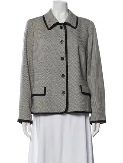 Pre-owned Louis Fèraud Virgin Wool Striped Blazer In Multi