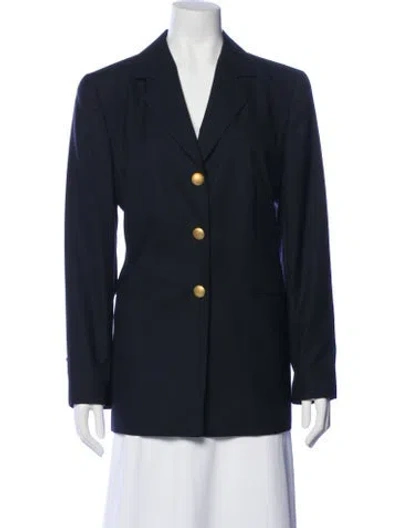 Pre-owned Louis Fèraud Wool Blazer In Blue