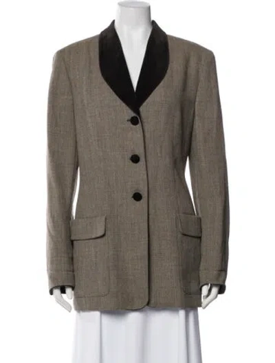 Pre-owned Louis Fèraud Wool Blazer In Brown