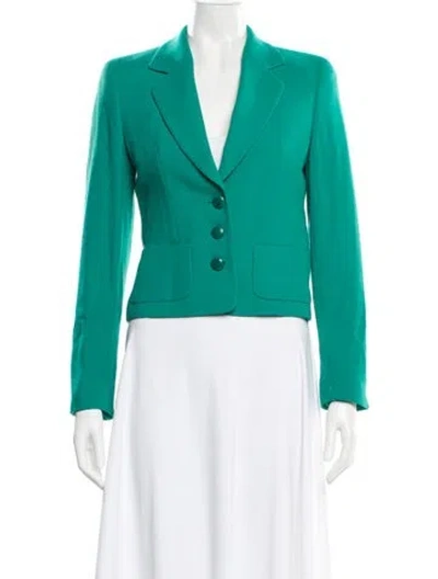 Pre-owned Louis Fèraud Wool Blazer In Green