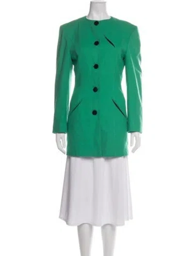 Pre-owned Louis Fèraud Wool Blazer In Green