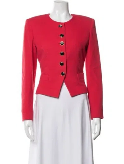 Pre-owned Louis Fèraud Wool Blazer In Pink