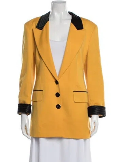 Pre-owned Louis Fèraud Wool Blazer In Yellow