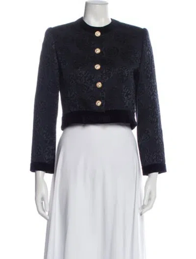 Pre-owned Louis Fèraud Wool Bolero In Blue