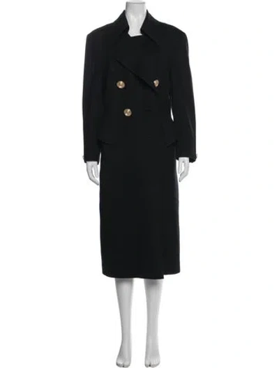 Pre-owned Louis Fèraud Wool Coat In Black