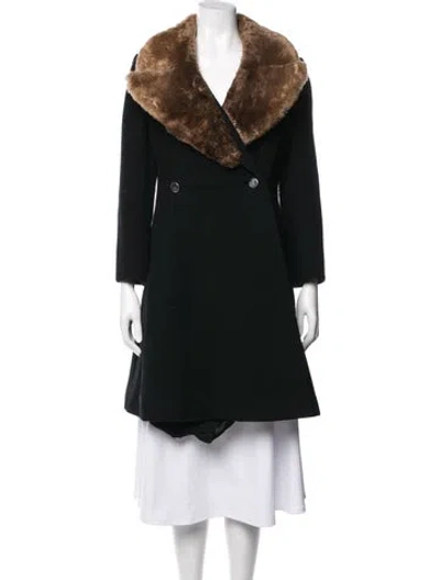 Pre-owned Louis Fèraud Wool Coat In Black
