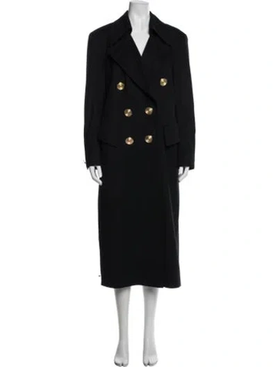 Pre-owned Louis Fèraud Wool Coat In Black