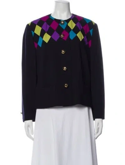 Pre-owned Louis Fèraud Wool Evening Jacket In Blue