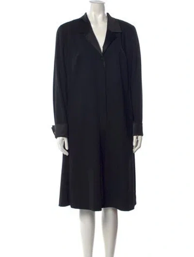 Pre-owned Louis Fèraud Wool Knee-length Dress In Black