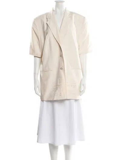 Pre-owned Louis Fèraud Wool Patterned Blazer In Neutral