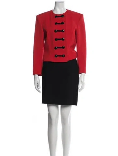 Pre-owned Louis Fèraud Wool Skirt Set In Black