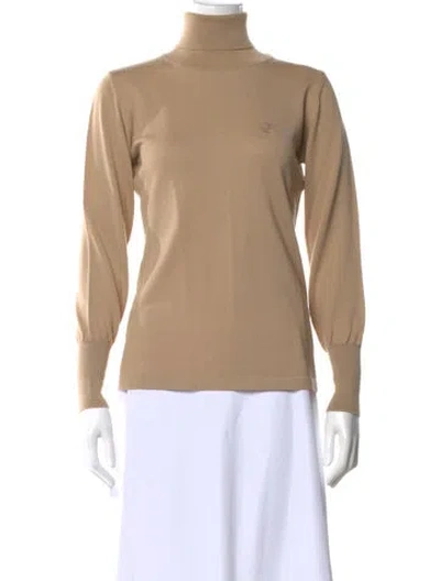 Pre-owned Louis Fèraud Wool Turtleneck Sweater In Neutral