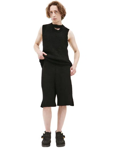 Louis Gabriel Nouchi Black Knitted Shorts