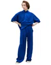 LOUIS GABRIEL NOUCHI BLUE RELAXED TROUSERS