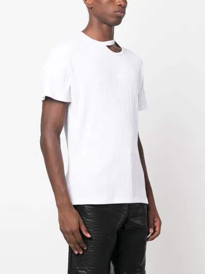 Louis Gabriel Nouchi Men With Signature Opening T-shirt In 002 White