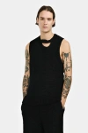 LOUIS GABRIEL NOUCHI LOUIS GABRIEL NOUCHI MEN WITH TWISTED BACK KNITTED VEST