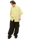 Louis Gabriel Nouchi Oversized Short-sleeved Shirt In Yellow