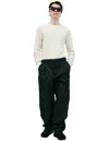 Louis Gabriel Nouchi Wide Trousers With Flaps In Black