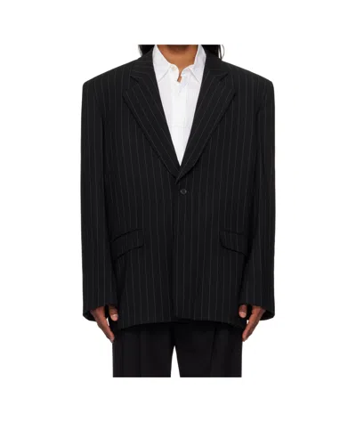 Louis Gabriel Nouchi Wool Blend Suit Jacket In Black
