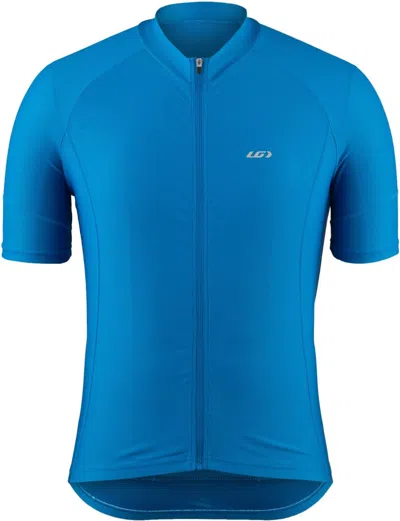 Louis Garneau 9d42065 Cycling Jersey Men'sblue Short Sleeve Full Zip Srt340 In Blue