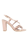 Louis Michel Woman Sandals Pink Size 7 Textile Fibers In Pink