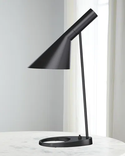 Louis Poulsen Aj 22" Adjustable Table Lamp In Black