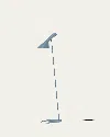 Louis Poulsen Aj Steel Floor Lamp In Blue