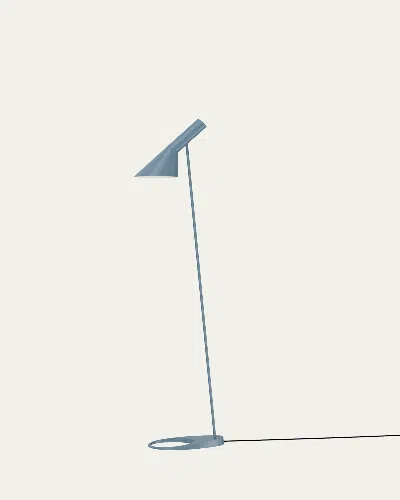 Louis Poulsen Aj Steel Floor Lamp In Blue