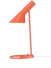 Louis Poulsen Aj Mini Steel Table Lamp In Orange
