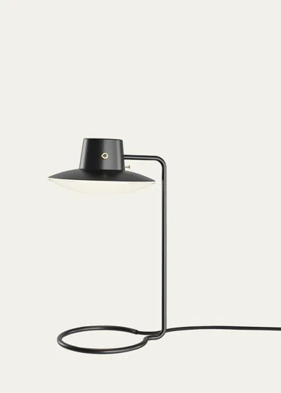 Louis Poulsen Aj Oxford Table Lamp, 16" In Metal Black/opal