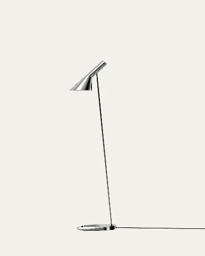 Louis Poulsen Aj Polished Stainless Steel Floor Lamp In Stainless Steel Polished