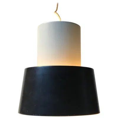 Pre-owned Louis Poulsen Black & White Nyboderpendel Ceiling Lamp By Svend Aage Petersen &