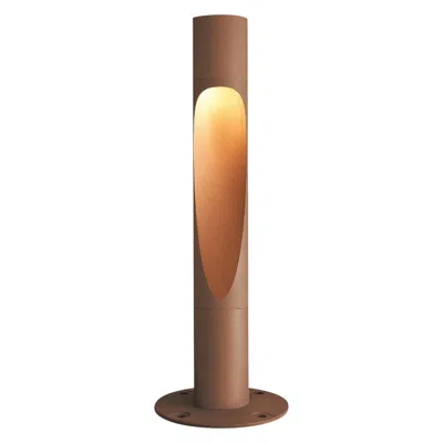 Pre-owned Louis Poulsen 'flindt Garden Short' Outdoor Bollard Light In Corten Red For