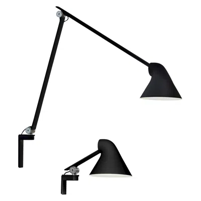 Pre-owned Louis Poulsen Oki Sato Njp Black Large Wall Light For