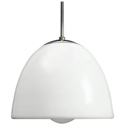 Pre-owned Louis Poulsen Opaline Glass Pendant By  "bell Lamp" In Transparent