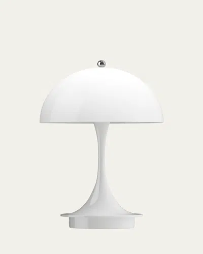 Louis Poulsen Panthella Portable Acrylic Table Lamp, 10" In White