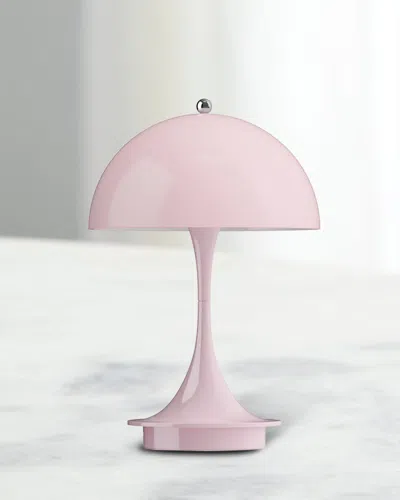 Louis Poulsen Panthella Portable Acrylic Table Lamp In Opal Rose