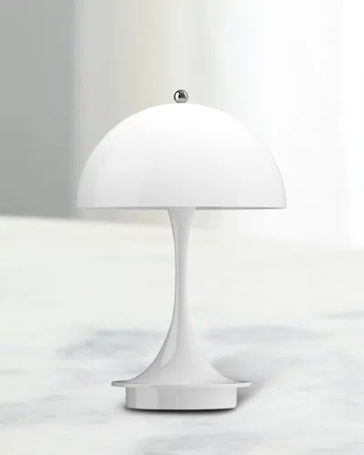 Louis Poulsen Panthella Portable Acrylic Table Lamp In Opal White