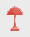 Louis Poulsen Panthella Portable Metal Lamp, 9" In Coral