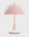 Louis Poulsen Panthella Portable Metal Lamp, 9" In Pale Rose