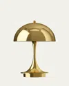 Louis Poulsen Panthella Portable Metal Table Lamp In Brass