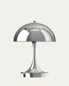 Louis Poulsen Panthella Portable Metal Table Lamp In Chrome